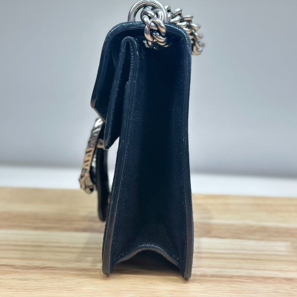 Gucci Black Velvet Mini Dionysus Shoulder Bag Crossbody - Picture 2 of 7